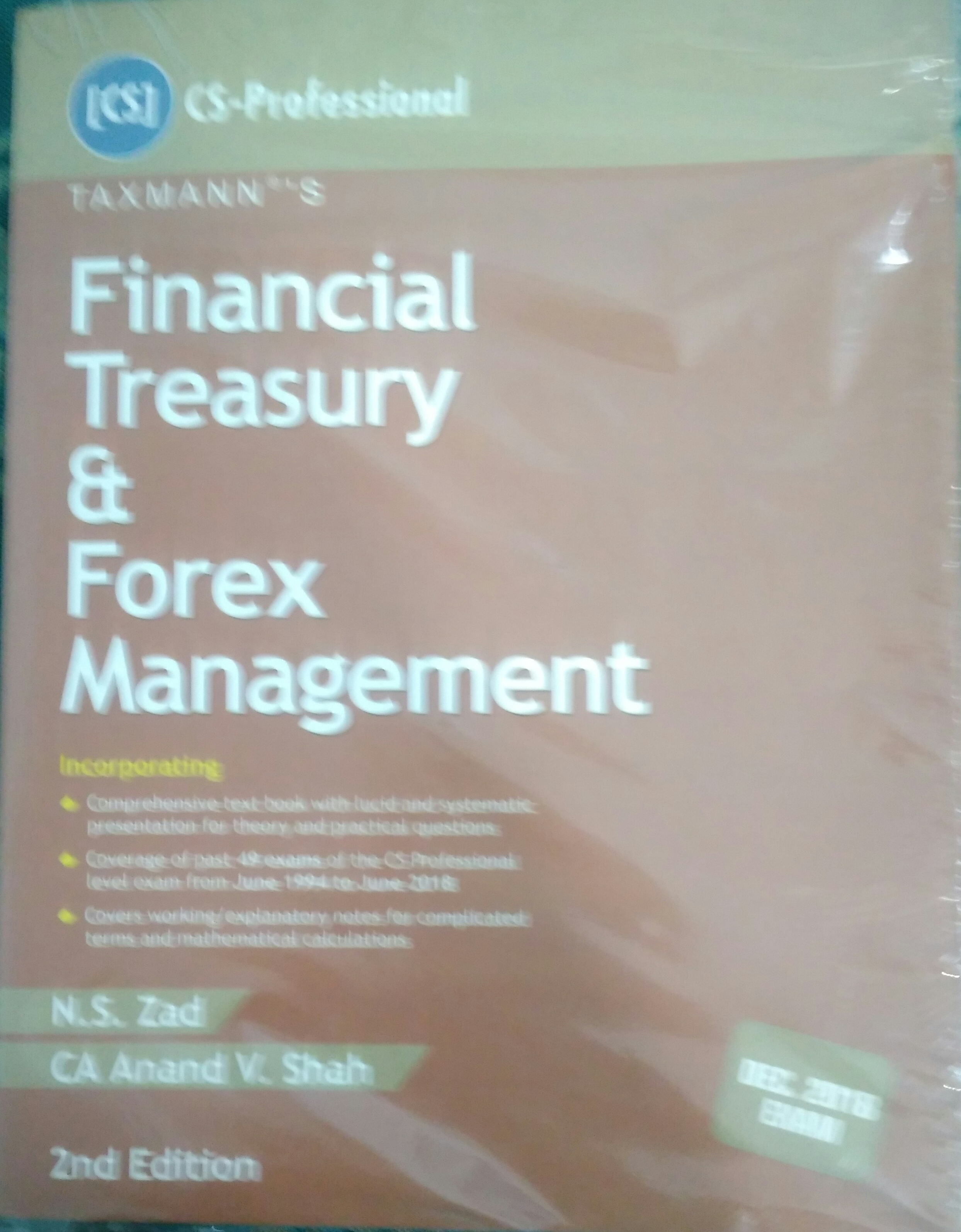 Financial Treasury Forex Management By N S Zad Ca Anand V Shah Taxmann S - 