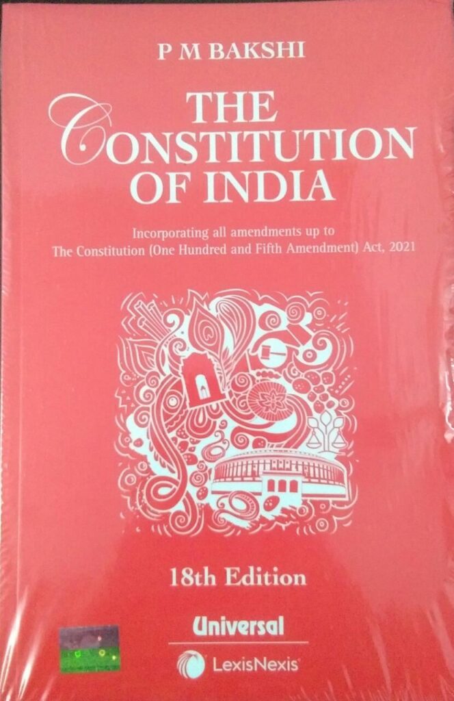 the-constitution-of-india-p-m-bakshi-18th-edition-buy-online-law