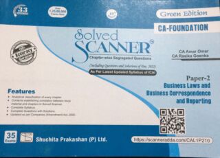 Solved Scanner paper-2 Business Laws And Business Correspondence And Reporting CA foundation Ca Amar omer Ca Rashika goenka Edition 10 CA Applicable May 2023 CS Applicable June 2023 shuchita prakashan (p) ltd.