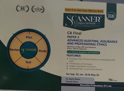 CA FINAL PAPER -3 ADVANCE AUDITING ASSURANCE  AND PROFESSIONAL ETHICS  SHUCHITA PRAKASHAN ( P ) LTD FOR SEP 25 JAN 26 &  MAY 26 DR ARPITA GHOSE GOURAB GHOSE