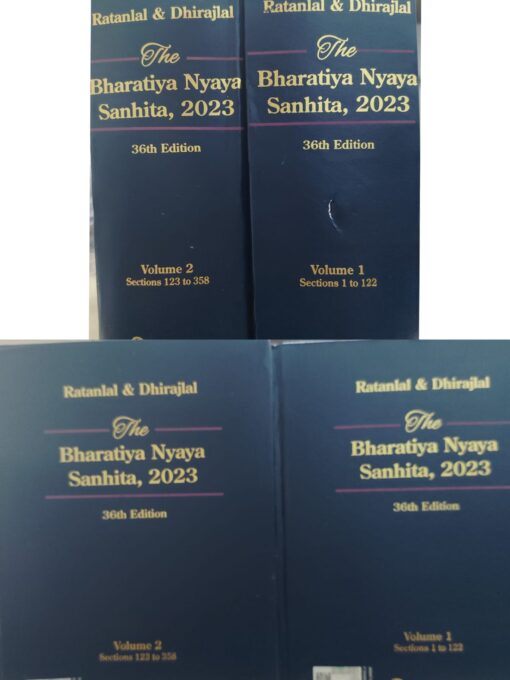 RATANLAL & DHIRAJLAL THE BHARTIYA NYAYA SANHITA 2023 36 TH EDITION LEXIS NEXIS HARD BOUND COMMENTARY 2 VOL