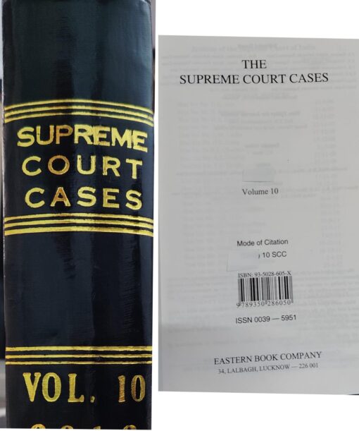 SUPREME COURT CASES 2009 TO  2017 TOTAL 90 VOL IN EVEREY YEAR 10 VOL