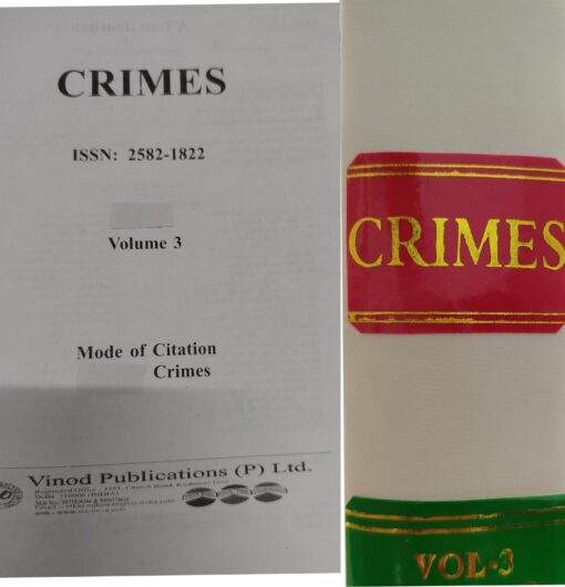 CRIMES 2009 TO 2020 VOL TOTAL VOL 44 IN GOOD CONDITION